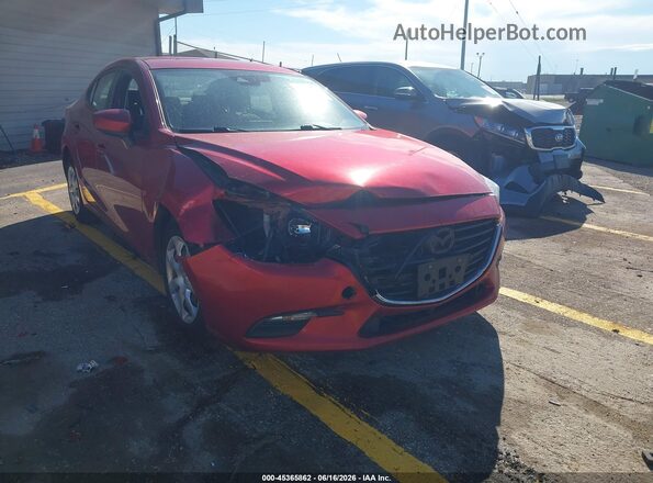 3MZBN1U76JM166803 2018 MAZDA 3 Red Vista frontal