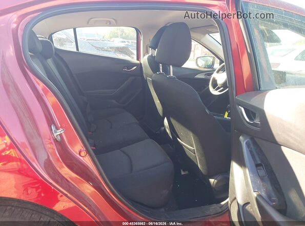 3MZBN1U76JM166803 2018 MAZDA 3 Red Vista de la etiqueta del VIN