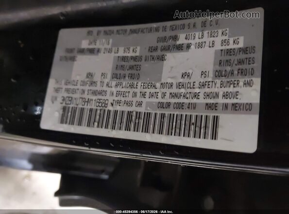 3MZBN1U78HM116589 2017 MAZDA 3 Черный Вид подкапотного пространства