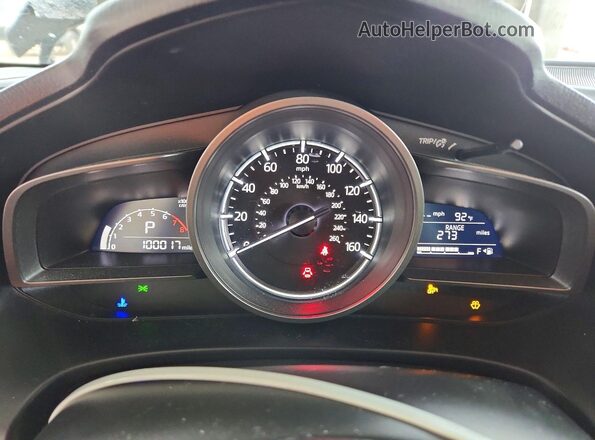 3MZBN1U78HM155182 2017 MAZDA 3 Gray Սարքավորումների վահանակի տեսք