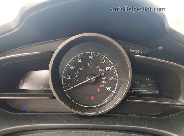 3MZBN1U79HM148676 2017 MAZDA 3 Gray Instrument cluster view