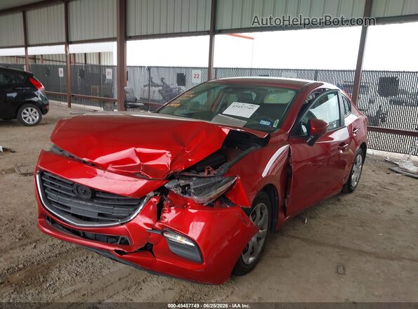3MZBN1U79JM201530 2018 MAZDA 3 Red წინა მარცხენა ხედი სამი მეოთხედიდან