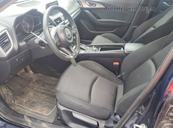 3MZBN1U79JM267401 2018 MAZDA 3 Blue Вид салону спереду