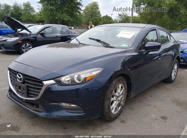 3MZBN1U7XJM261817 2018 MAZDA 3 Navy Vista tres cuartos delantera izquierda