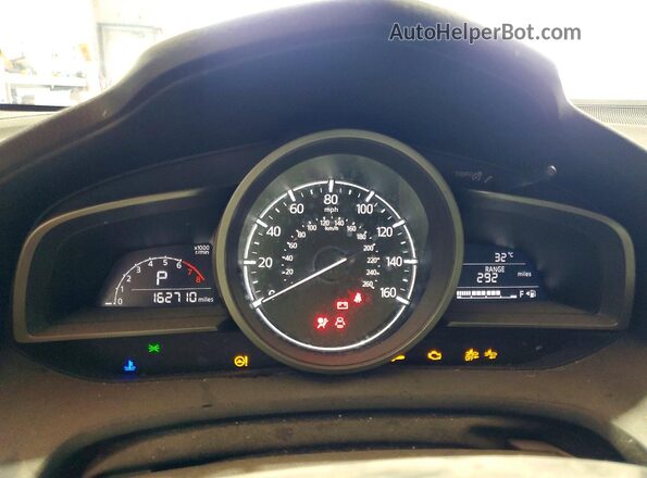 3MZBN1V32JM169404 2018 MAZDA 3 Blue ხელსაწყოთა პანელის ხედი