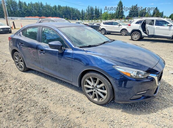 3MZBN1V37JM172976 2018 MAZDA 3 Синий Передняя правая четверть