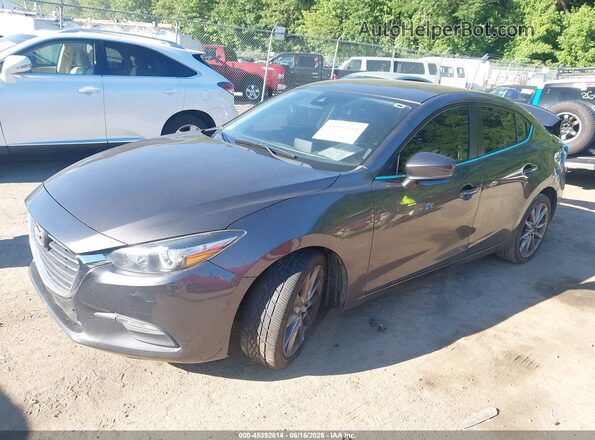 3MZBN1V37JM263147 2018 MAZDA 3 Серый Передняя левая четверть