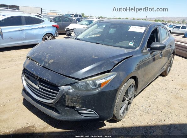3MZBN1V3XJM201421 2018 MAZDA 3 Черный Передняя левая четверть