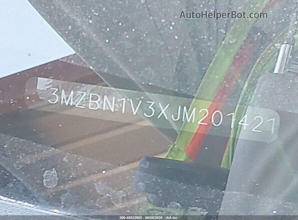 3MZBN1V3XJM201421 2018 MAZDA 3 Черный Вид подкапотного пространства