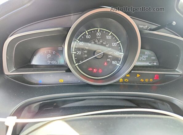 3MZBN1V71HM151733 2017 MAZDA 3 Silver Instrument cluster view