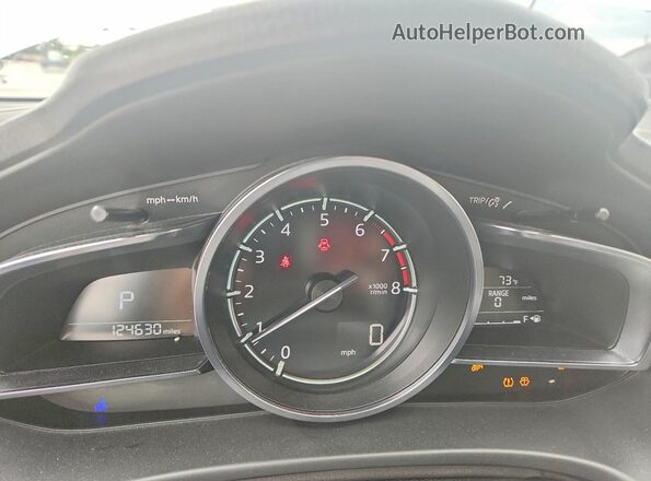 3MZBN1W30HM140136 2017 MAZDA 3 White Vista del cuadro de instrumentos