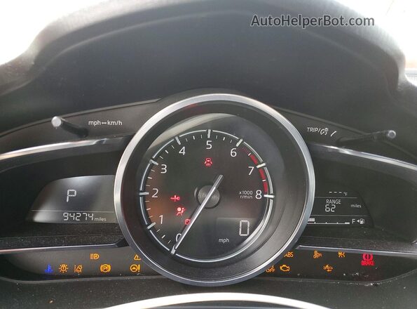 3MZBN1W37HM137458 2017 MAZDA 3 Silver ხელსაწყოთა პანელის ხედი