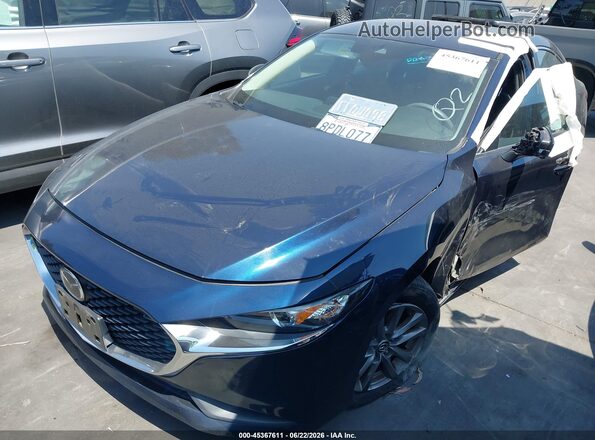 3MZBPABL4LM129892 2020 MAZDA 3 Синий Передняя левая четверть