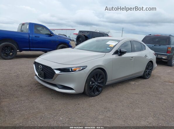 3MZBPABM3RM433782 2024 MAZDA 3 Tan წინა მარცხენა ხედი სამი მეოთხედიდან