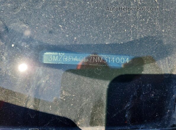 3MZBPACL7NM314004 2022 MAZDA 3 Gray ძრავის განყოფილების ხედი