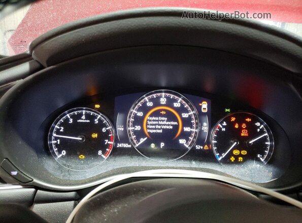 3MZBPACM6RM400788 2024 MAZDA 3 Red Вид щитка приладів