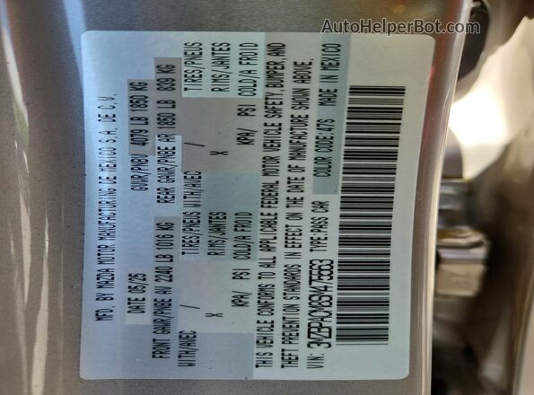 3MZBPACM8SM475563 2025 MAZDA 3 Tan Շարժիչի բաժամունքի տեսք