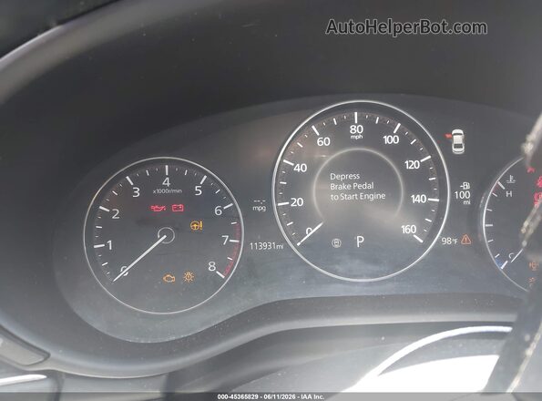 3MZBPAEM0KM101753 2019 MAZDA 3 Blue Rear seats view