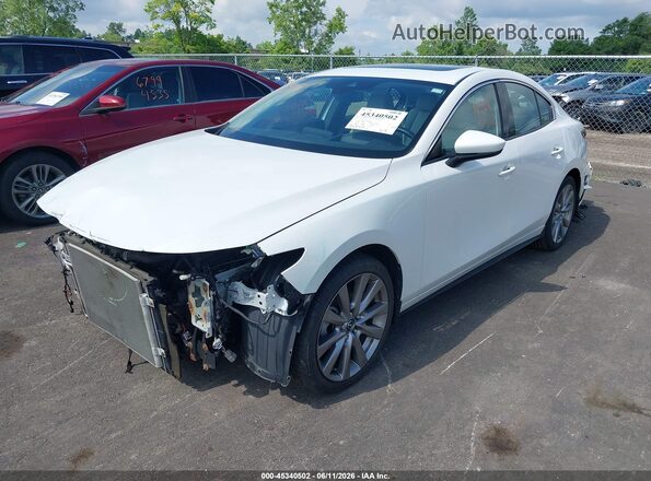 3MZBPAEM3KM103271 2019 MAZDA 3 White Առջևի ձախ երեք քառորդ տեսարան