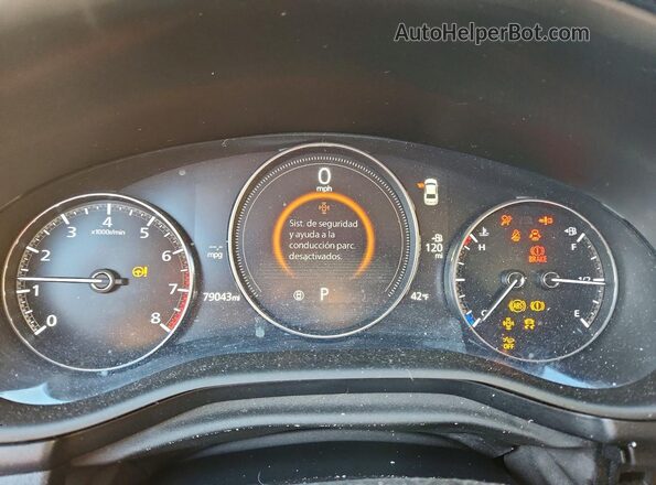 3MZBPAEM4LM134434 2020 MAZDA 3 Red Widok zestawu wskaźników