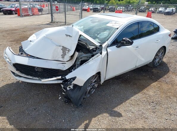 3MZBPAEM8KM103766 2019 MAZDA 3 White Առջևի ձախ երեք քառորդ տեսարան