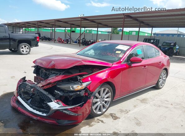 3MZBPBBM9MM207812 2021 MAZDA 3 Бордовый Передняя левая четверть