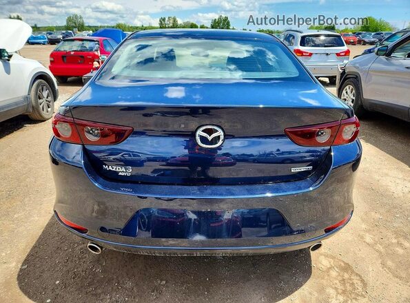3MZBPBCM0LM133645 2020 MAZDA 3 Blue Widok z tyłu