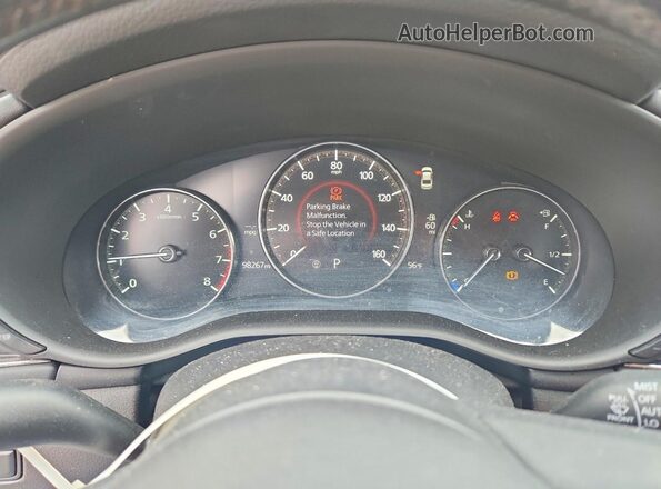 3MZBPBEM1LM138737 2020 MAZDA 3 Gray Instrument cluster view