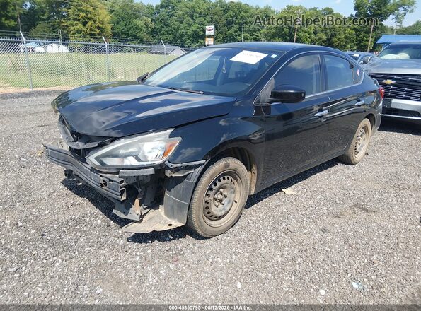 3N1AB7AP0GY244835 2016 NISSAN SENTRA Черный Передняя левая четверть