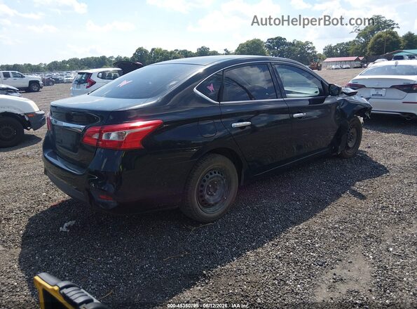3N1AB7AP0GY244835 2016 NISSAN SENTRA Черный Задняя правая четверть