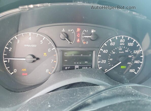 3N1AB7AP0GY262266 2016 NISSAN SENTRA White Instrument cluster view