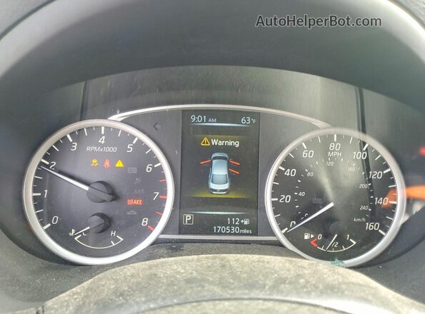 3N1AB7AP0HL656395 2017 NISSAN SENTRA Gray ხელსაწყოთა პანელის ხედი