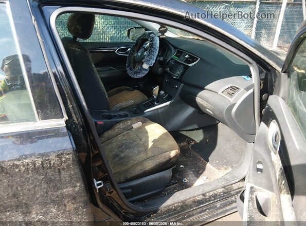 3N1AB7AP0HL704008 2017 NISSAN SENTRA Black Widok wnętrza z przodu