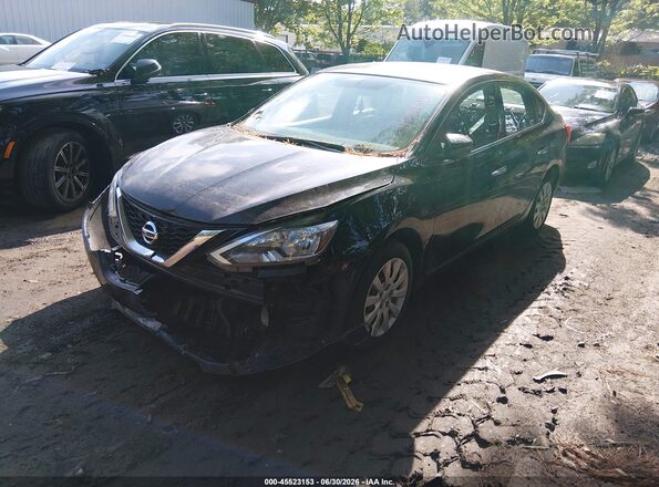 3N1AB7AP0HL704008 2017 NISSAN SENTRA Black Przód lewy