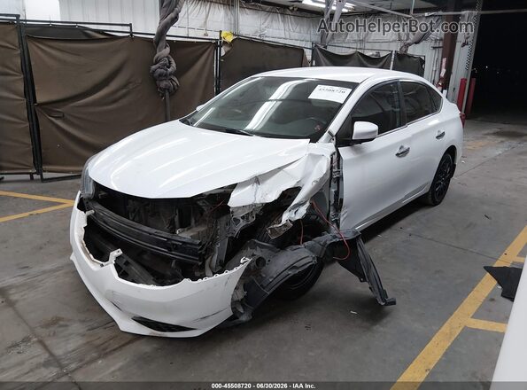 3N1AB7AP0HY222934 2017 NISSAN SENTRA White Przód lewy