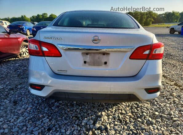 3N1AB7AP0HY295219 2017 NISSAN SENTRA Серебряный Вид сзади