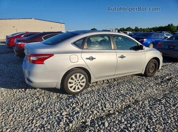 3N1AB7AP0HY295219 2017 NISSAN SENTRA Серебряный Задняя правая четверть