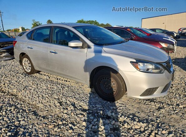 3N1AB7AP0HY295219 2017 NISSAN SENTRA Серебряный Передняя правая четверть