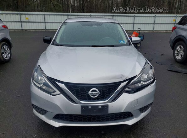 3N1AB7AP0HY299061 2017 NISSAN SENTRA Silver წინა ხედი