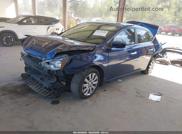 3N1AB7AP0HY328462 2017 NISSAN SENTRA Blue Front left