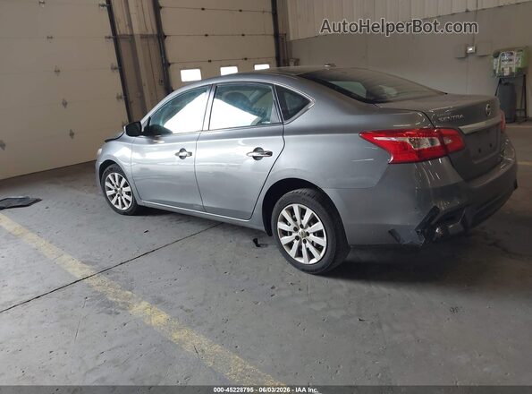 3N1AB7AP0HY343124 2017 NISSAN SENTRA Gray Trasero izquierdo