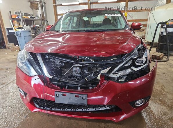 3N1AB7AP0HY363258 2017 NISSAN SENTRA Red Front view