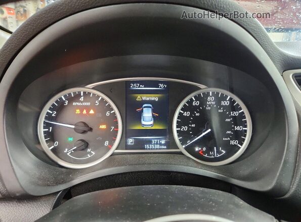 3N1AB7AP0HY363258 2017 NISSAN SENTRA Red Instrument cluster view