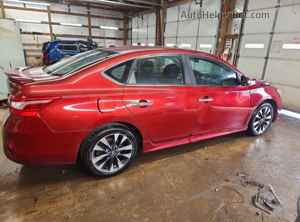 3N1AB7AP0HY363258 2017 NISSAN SENTRA Red Rear right