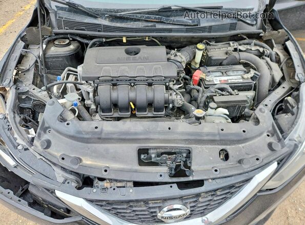 3N1AB7AP0HY399600 2017 NISSAN SENTRA Black Вид задньої частини салону