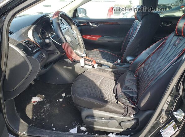 3N1AB7AP0JY211714 2018 NISSAN SENTRA Black Вид салону спереду