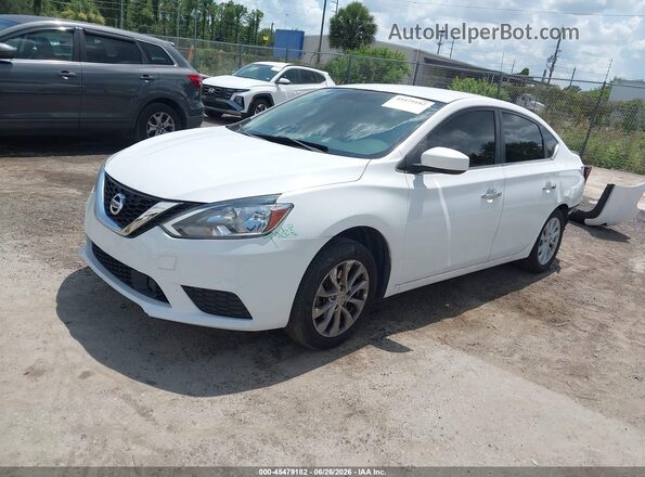 3N1AB7AP0JY227203 2018 NISSAN SENTRA White Առջևի ձախ երեք քառորդ տեսարան