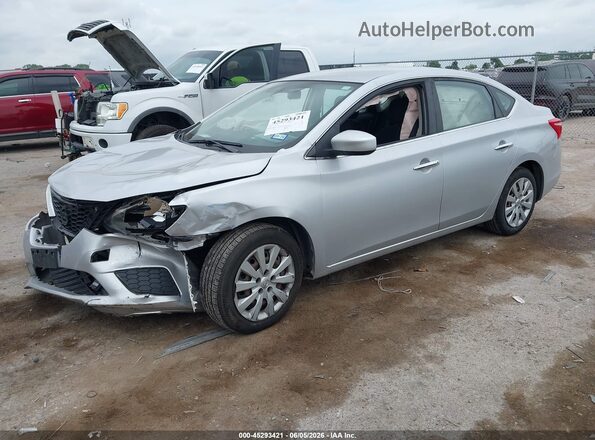 3N1AB7AP0JY255003 2018 NISSAN SENTRA Серебряный Передняя левая четверть