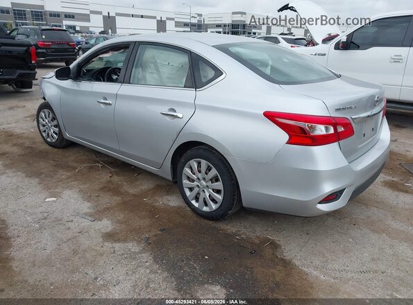 3N1AB7AP0JY255003 2018 NISSAN SENTRA Серебряный Задняя левая четверть
