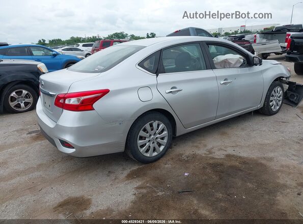 3N1AB7AP0JY255003 2018 NISSAN SENTRA Серебряный Задняя правая четверть
